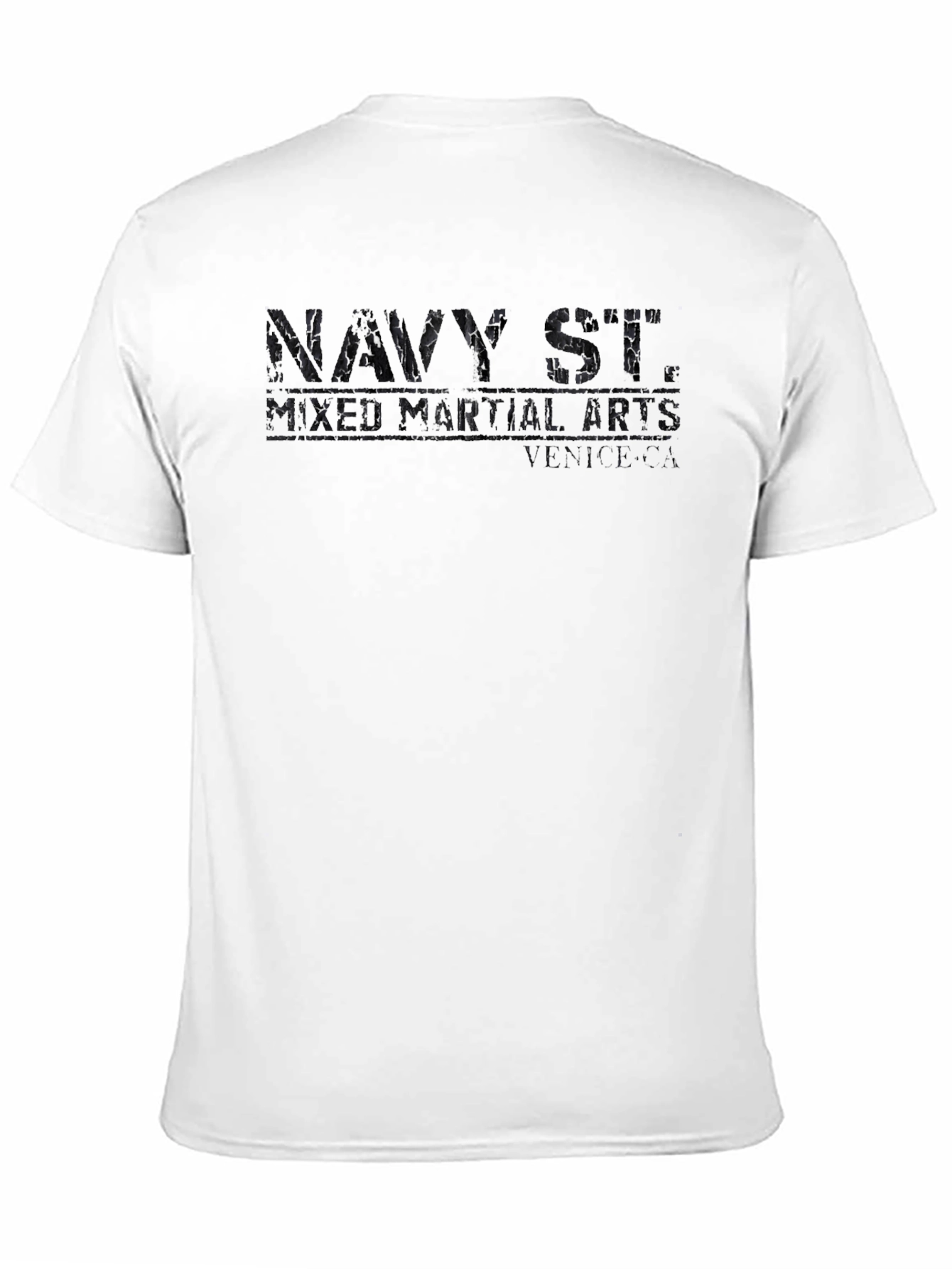 Mens Black Navy St. Martial Arts Graphic Tee