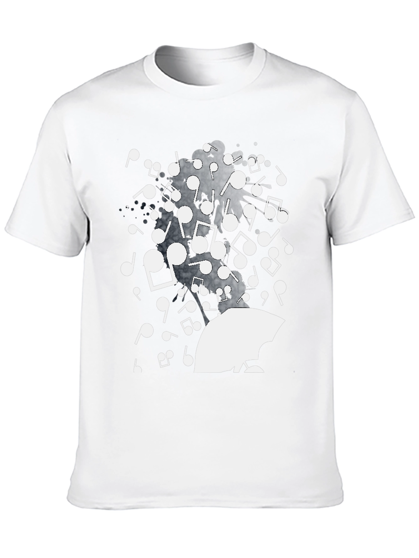 Musical Rain Graphic Tee - Unique Design