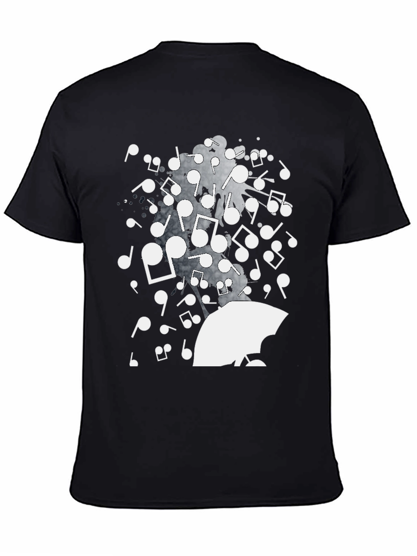 Musical Rain Graphic Tee - Unique Design