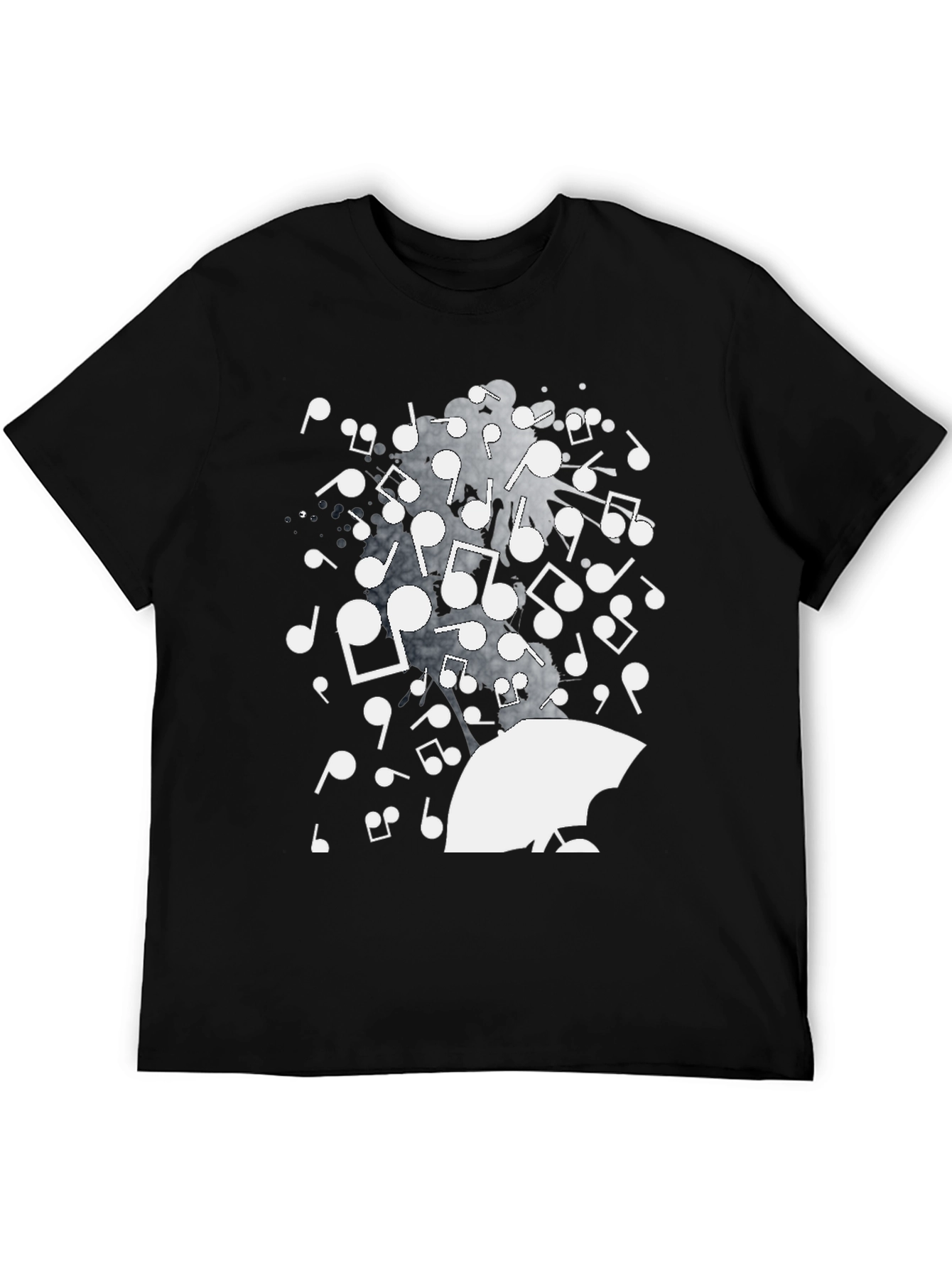 Musical Rain Graphic Tee - Unique Design