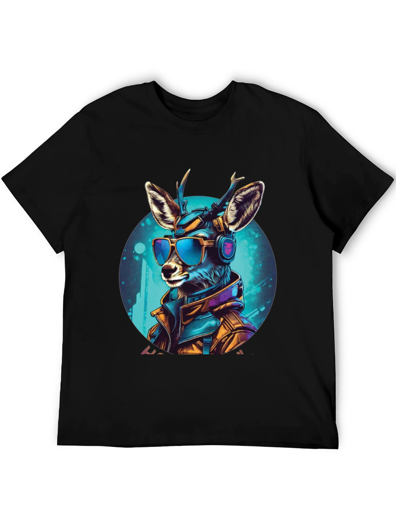 Cyberpunk Deer Graphic Tee