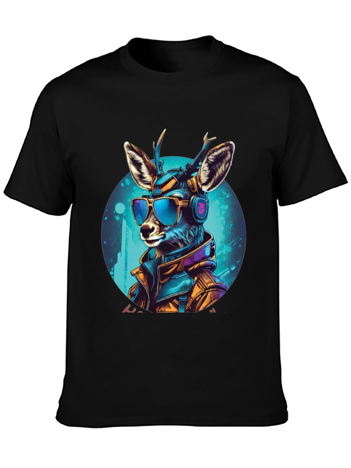 Cyberpunk Deer Graphic Tee